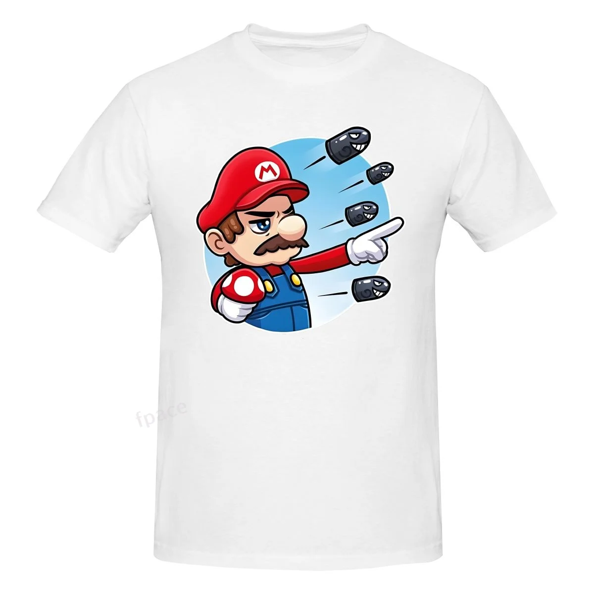 

ANIME MARLIO Casual Cotton Summer Men Clothing Tops Men's Basic Short Sleeve T-Shirt