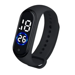 Fashion Digital LED Sports Watch Unisex Silicone Band Wrist Watches Men Women