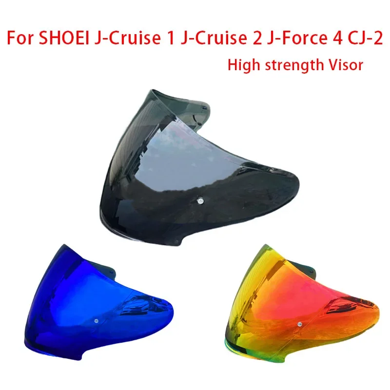 CJ-2 Helmet Visor Shield for Shoei J-Cruise 1 J-Force 4 CJ2 High Strength High Toughness Sun Visor Motorcycle Helmet Accessories