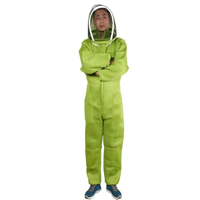 

Special green anti-bee outfit breathable sail, anti-bee suit with hat,comfortable suit, suitable for the skin Extra thick