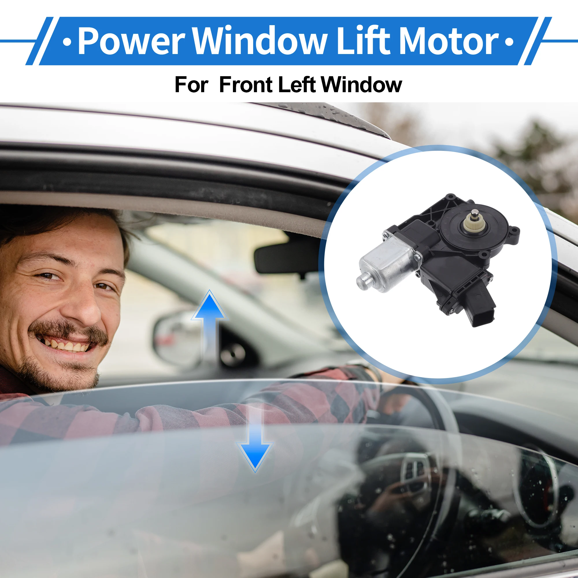 

UXCELL No.742591 Front Left Power Window Regulator Lift Motor for Cadillac XTS 13-19