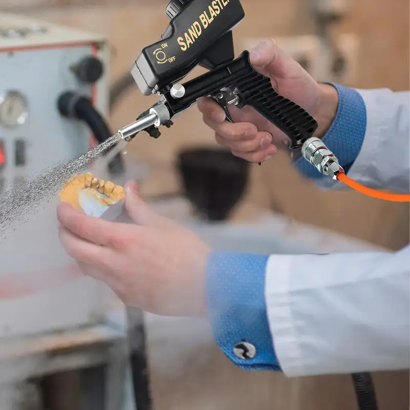 Sandblasting Machine Kit Portable Power Sander Handheld Rust Remover Sandblasting Equipment For Cleaning Polishing Restoration