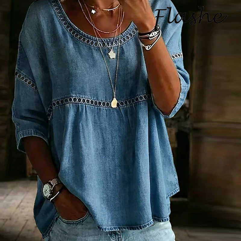 Neue Vintage bedruckte Damen-T-Shirts mit O-Ausschnitt, halblangen Ärmeln, locker geschnittene Oversize-Tops, lässige Damen-T-Shirts, Pullover für Frauen