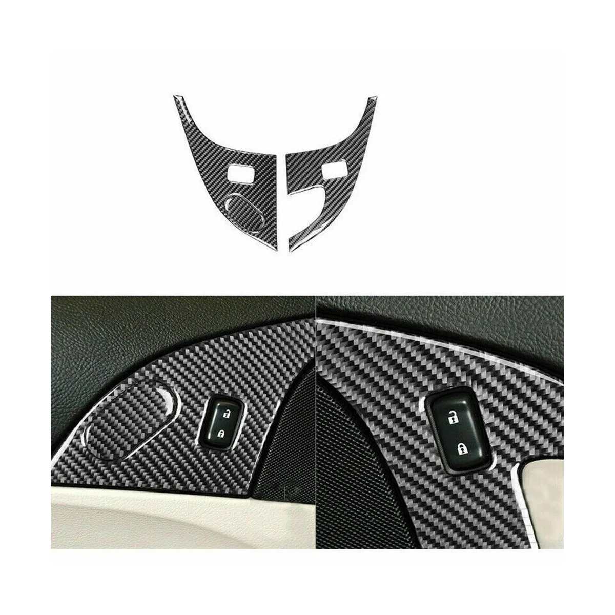 

For Chevrolet Corvette C6 2005-2007 Carbon Fiber Full Interior Set Trim Cover Decoration Sticker Car Accessories - 21PCS