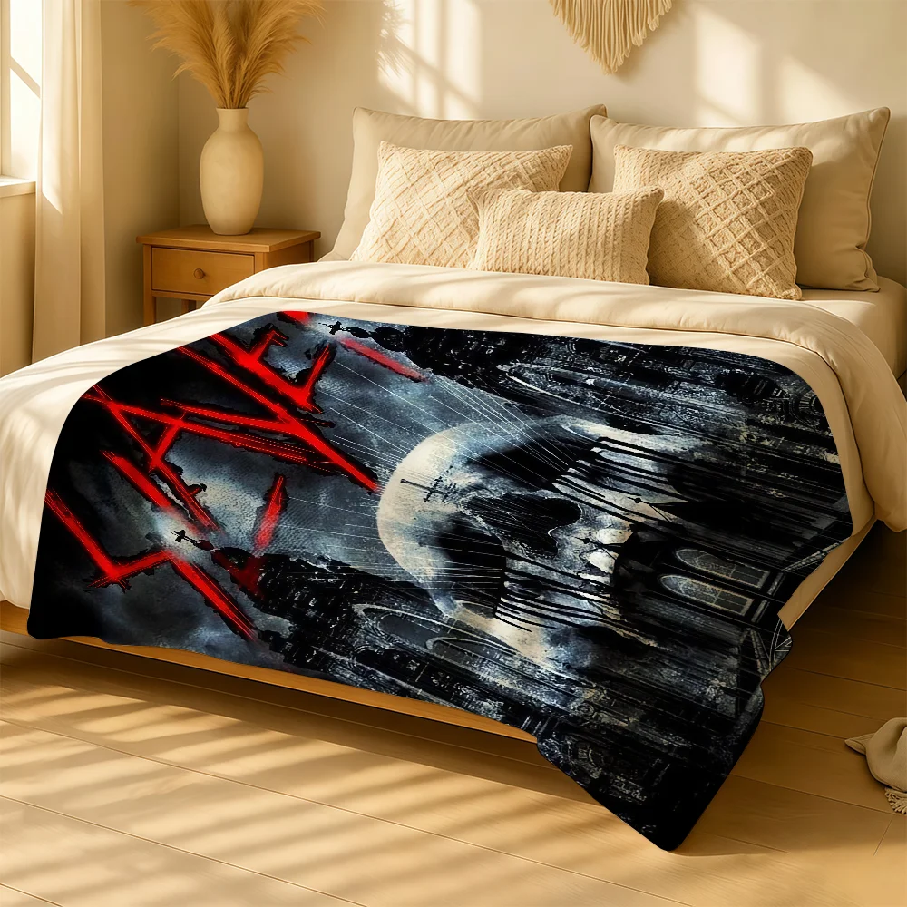 Band S-Slayer Blanket For Soft Warm Knee For Bedroom Living Room Bed Sofa Camping Picnic Office Gift Throw