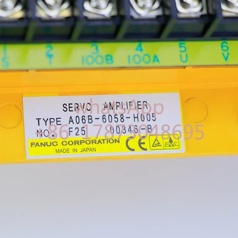 A06B-6058-H005 Used  FANUC  servo amplifier for CNC Controller