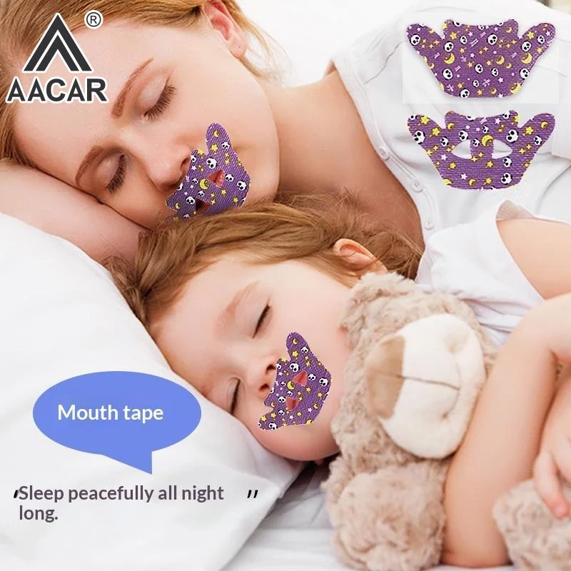 20Pcs Anti-Snoring Stickers Children Adult Night Sleep Lip Nose Breathing Improving Patch Mouth Correction Orthosis Tape
