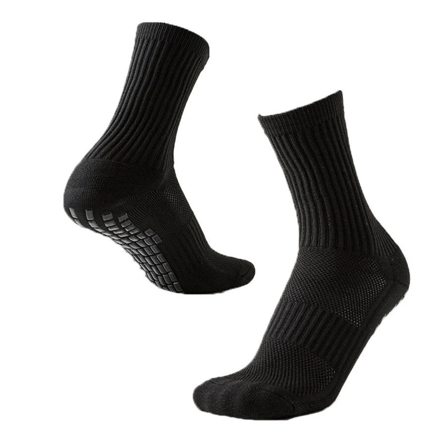 4Pair Breathable Non-Slip Grip Socks for Men Women's Football Basketball Baseball Rugby Soccer Cycling Running Tennis Exercise