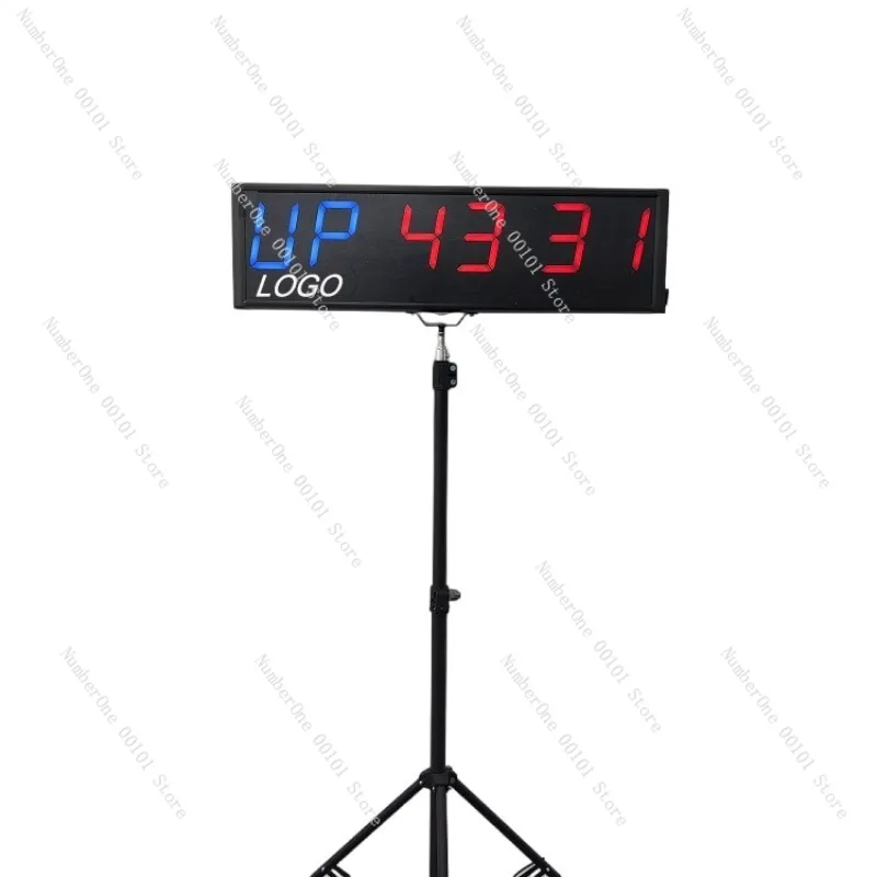 

Professional Gym LED Timer 6-Digit 4-Inch, Customizable LOGO, Adjustable Interval Countdown Clock for Workout and Training
