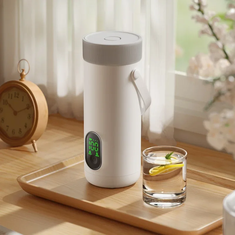 

New Factory Direct Wireless Portable Boiling Water Bottle Rechargeable Electric Kettle Adjustable Temperature For Travel And Cam