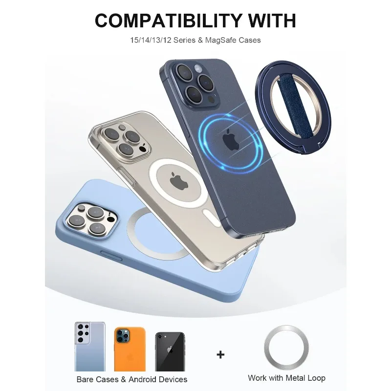 Ring Dual Magnet Phone Holder  SeriesDouble-sided magneticEWA MagOne Ultra Phone Holder Replaceable Removable Magnetic