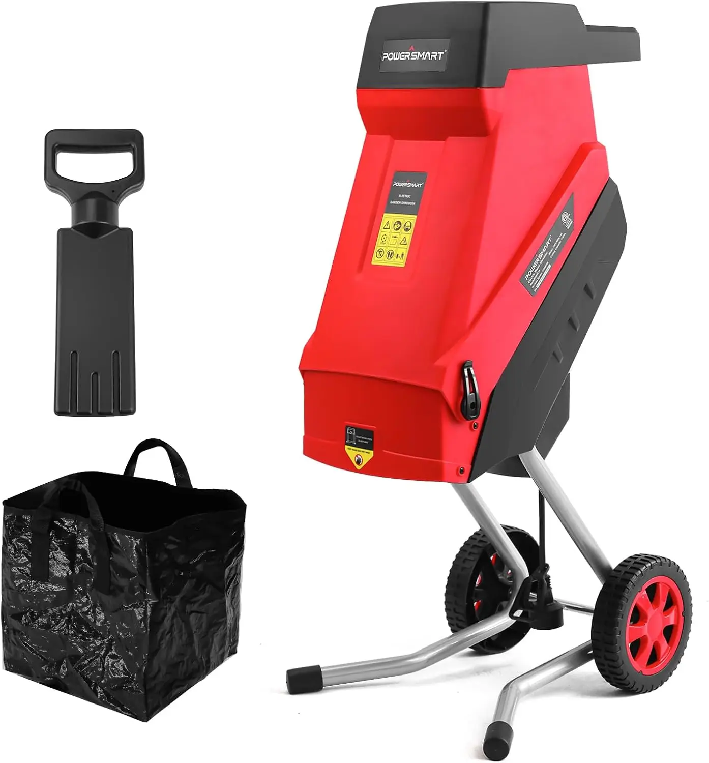 Electric Wood Chipper with Collecting Bag for Garden