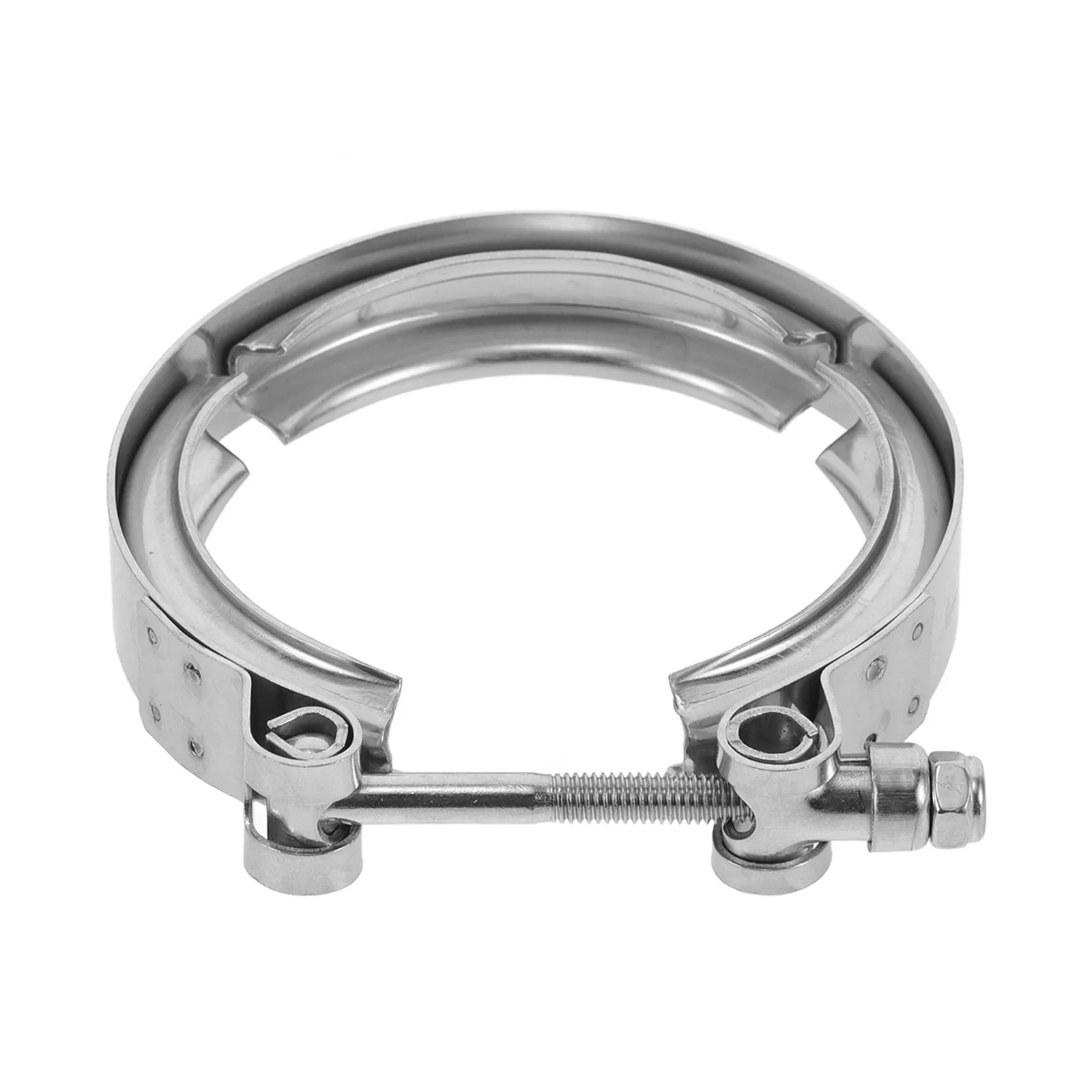 

Stainless Steel Clamp Exhaust Manifold Pipe Band Double Cars Hanger Downpipe Muffler Mounting Bolt Clamps Exhaust
