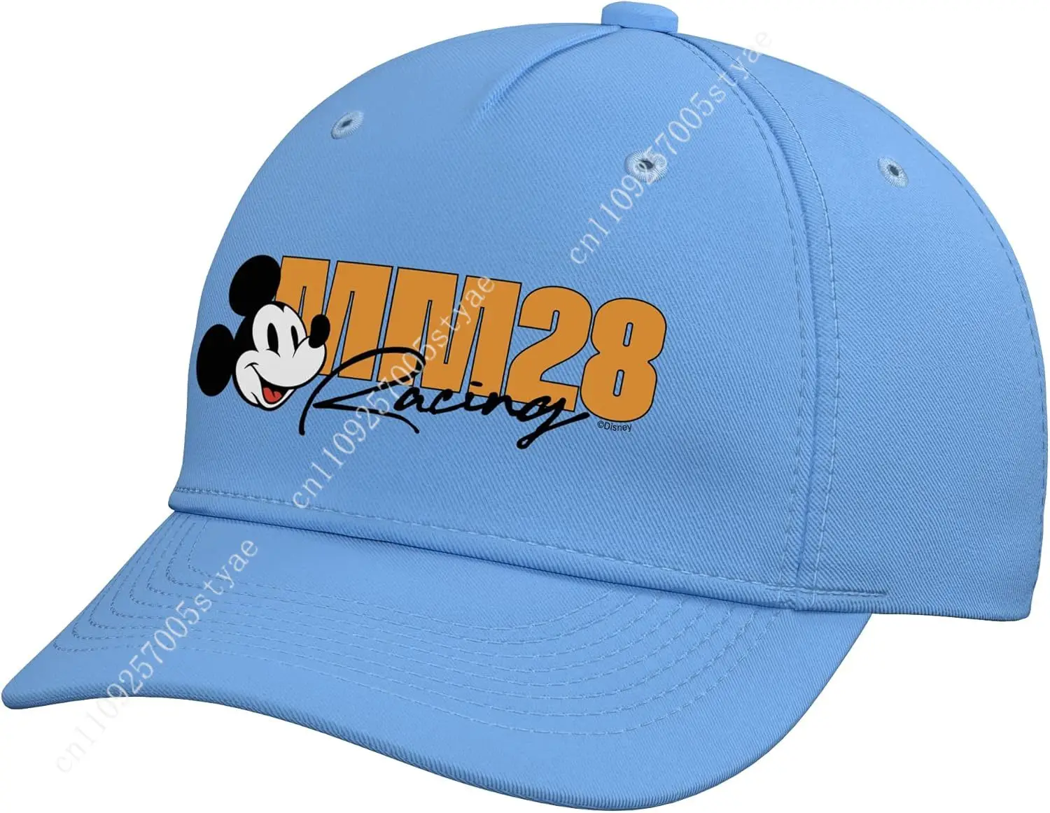 Casquette de baseball réglable avec logo de course Disney Racing Mickey Mouse MM28