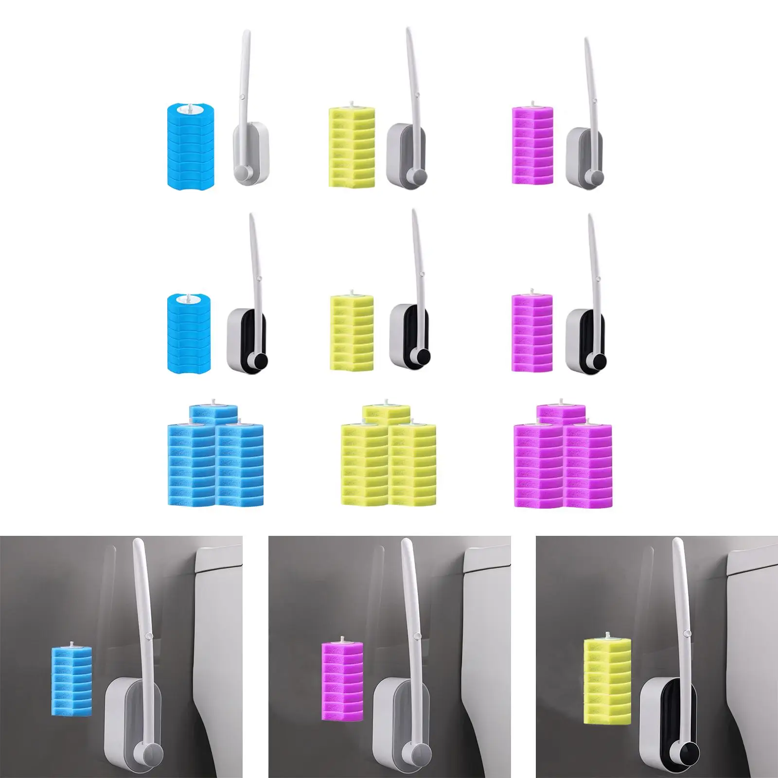 

Щетка для унитаза без сверления, набор насадок для унитаза, очиститель для отеля