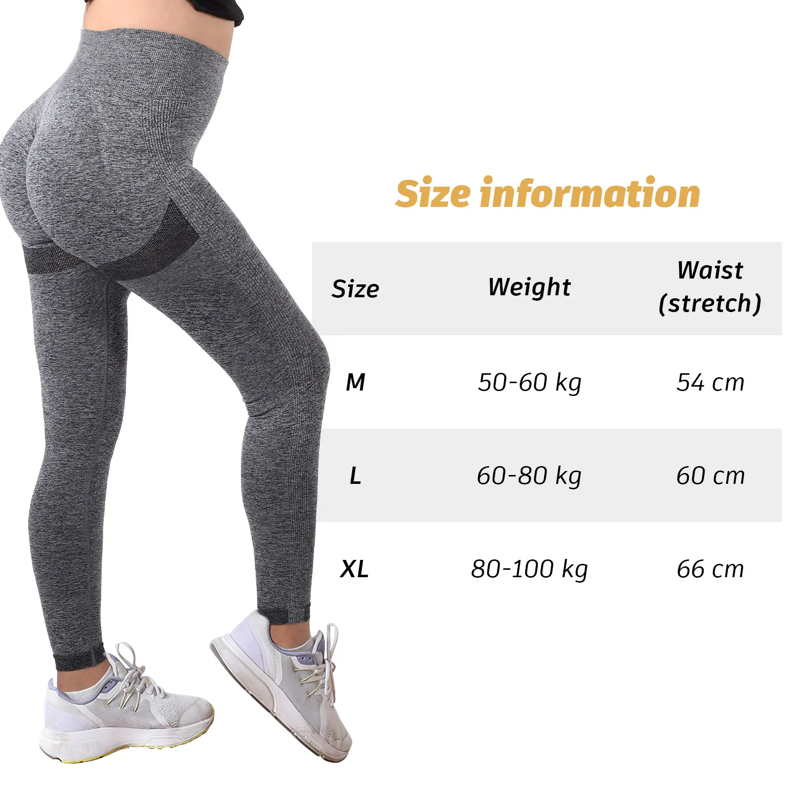 Yoga Leggings for Women High Waisted Tight-Fitting Solid Color Breathable Comfortable Sports Tights Fitness Workout Gym Yoga