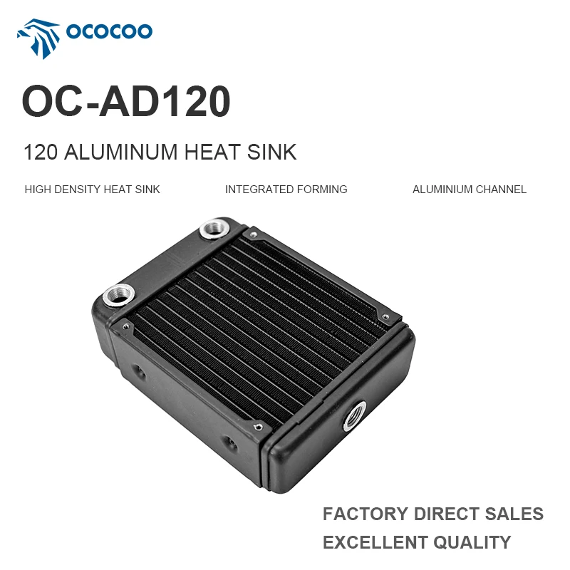 

OCOCOO Industrial Automation Water Cooling Radiator Liquid Cooling High Efficiency Shockproof Cooling AD120