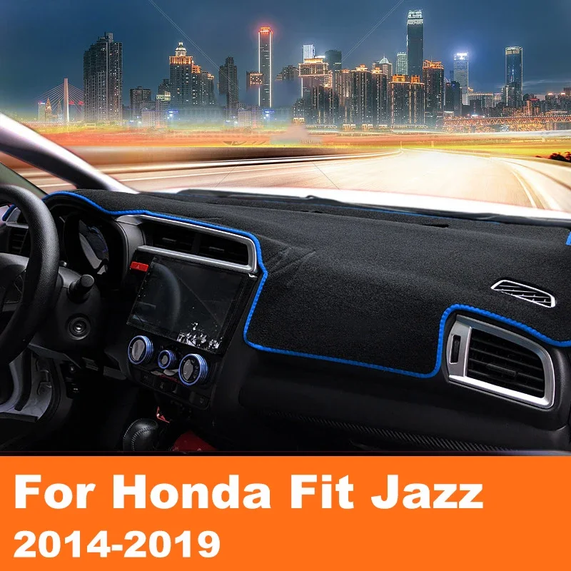 

Для Honda Fit Jazz 3th GK 2014 2015 2016 2017 2018 Коврик для приборной панели Крышка приборной панели Коврики для приборной панели Солнцезащитный козырек Ковры Нескользящие аксессуары