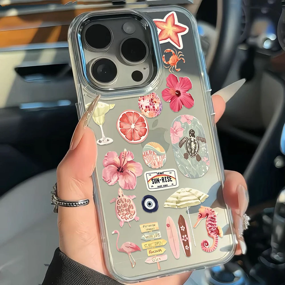 Anti-drop Phone Case For Samsung Galaxy S25 S23 Plus S26 S24 Ultra A56 A55 A17 A26 A57 A36 A07 Soft Tpu Pink Flower Turtle Cover