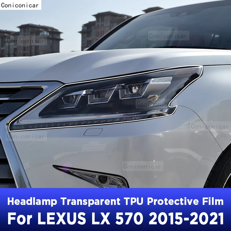 

Car Headlight Protection Transparent Anti-Scratch Protective Film TPU Stickers For LEXUS LX 570 2015-2021 Accessories