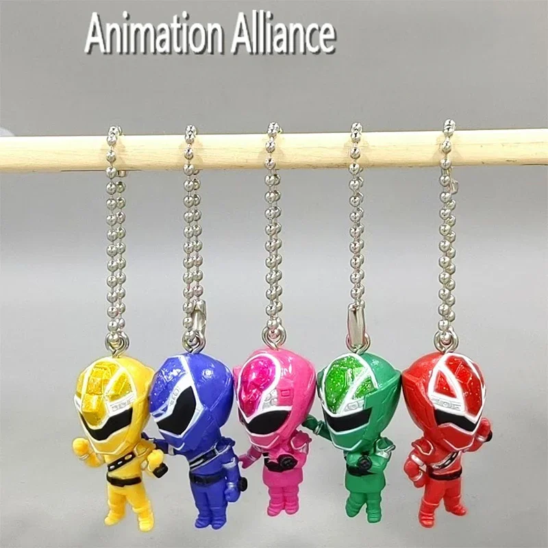 

BANDAI Uchu Sentai Kyuranger Super Sentai Kamen Rider Swing Gacha Mascot Toys Set of 5 Pendant Key Chain