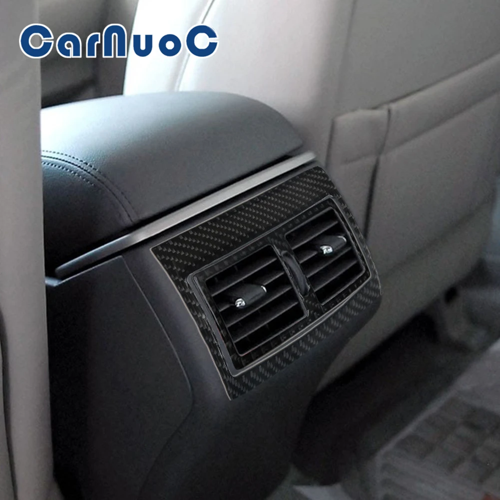 

Car Stickers For Toyota Camry 2007-2011 Rear Air conditioning Vent Decorative Strips Accessories Carbon Fiber Interior Mouldings