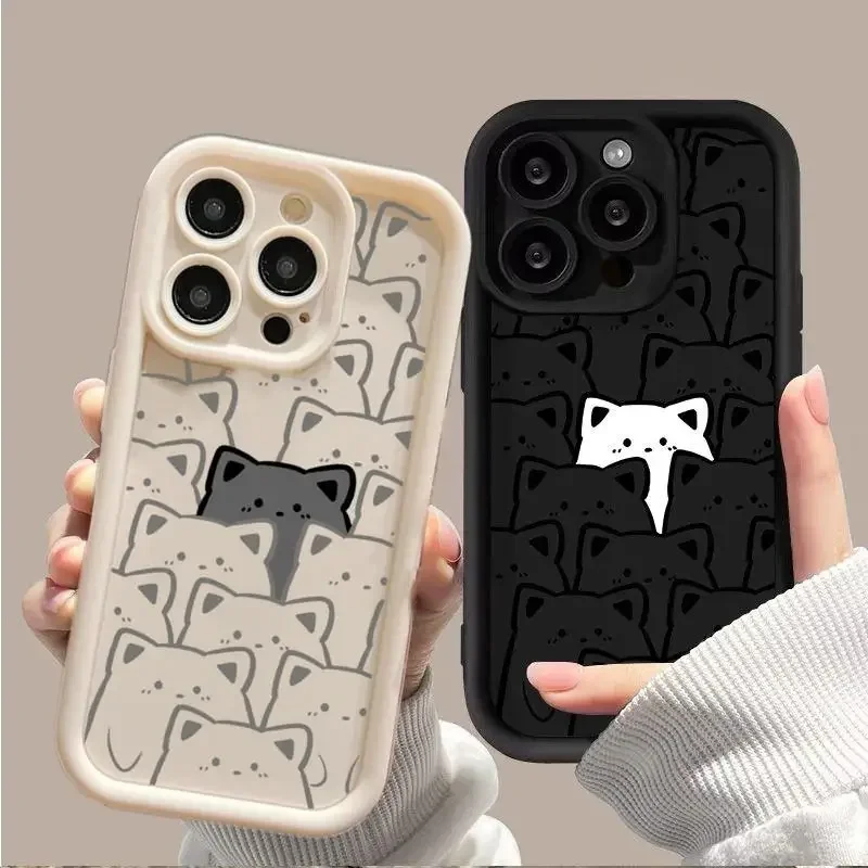 Cute Couple Bear Case for Xiaomi Redmi Note 12 4G 11 12 Pro 8 10 5G 11S Redmi 12 10 10C 12C 9A 9C A1 A2 POCO F3 Soft Cover Funda