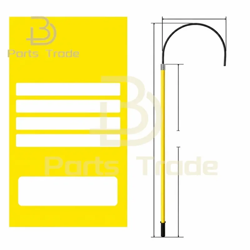 for High Voltage Insulated Rescue Hook 10KV Electric Power Anti-shock Emergency Life Pole Pull Hook Safety Tool