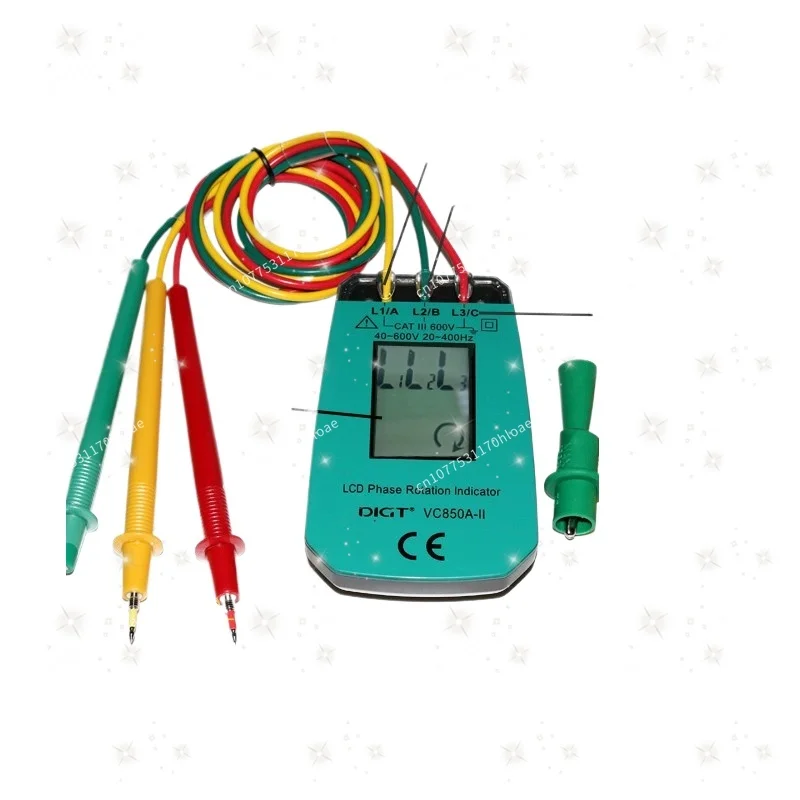 VC850A--II Digital Display Phase Sequence, Phase Tester, Phase Sequence Meter