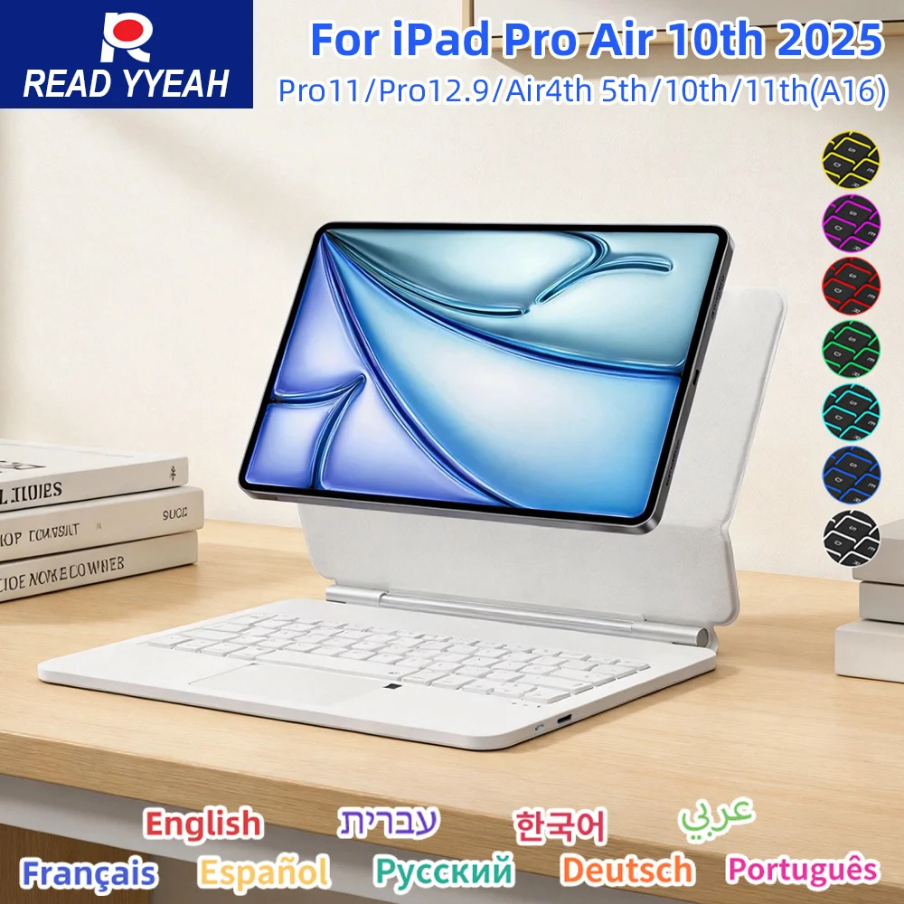 Etui-clavier-bluetooth-magic-pour-ipad-pro-11-m2-13-m4-air-4eme-5eme-generation-ipad-10-10eme-generation-109-smart-cover-multi-touch-magnetique-retroeclaire