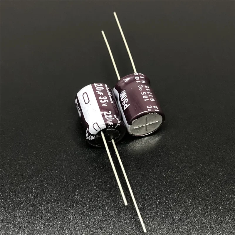 10Pcs/100Pcs 220uF 35V NICHICON PS Series 10x12.5mm Low Impedance 35V220uF Aluminum Electrolytic capacitor