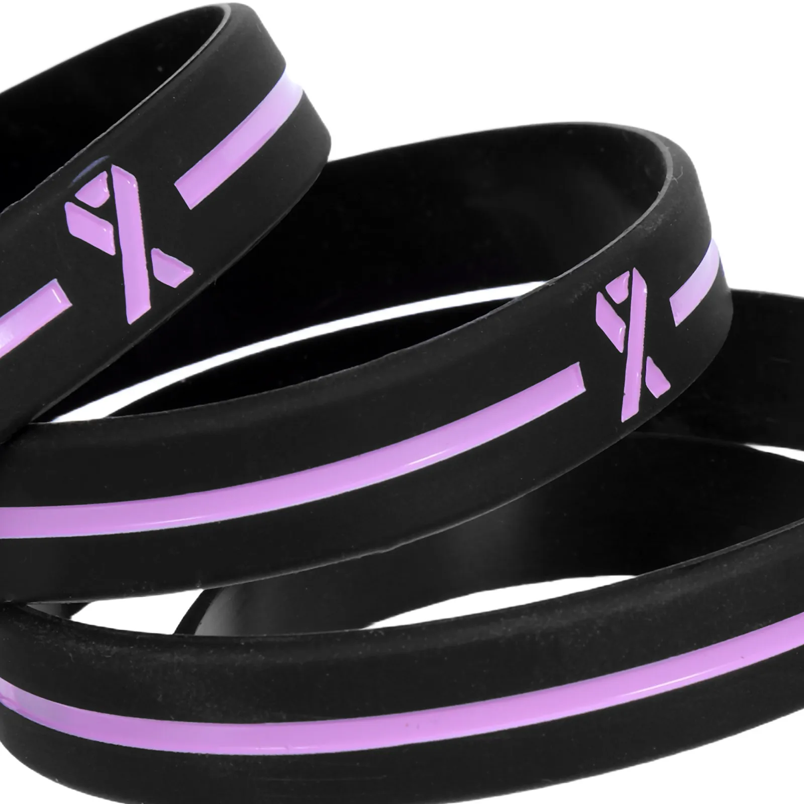 30Pcs Breast Cancer Awareness Silicone Bracelets Soft Comfort Wristbands Fundraiser Event Supplies Charity Support Cancer