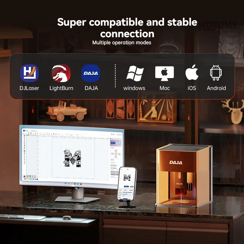 

Small Desktop Laser Engraving Equipment, Full-Automatic Laser Cutting and Marking Machine
