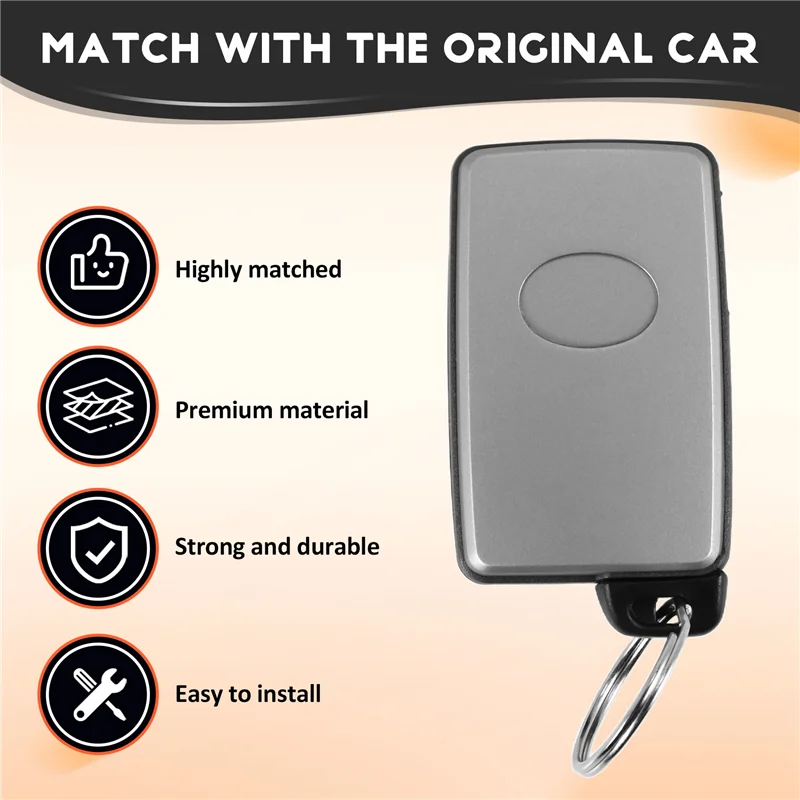 Highly Recommended Car Smart Card Remote Car Key Shell Case Fob For Toyota Alphard Estima Vellfire