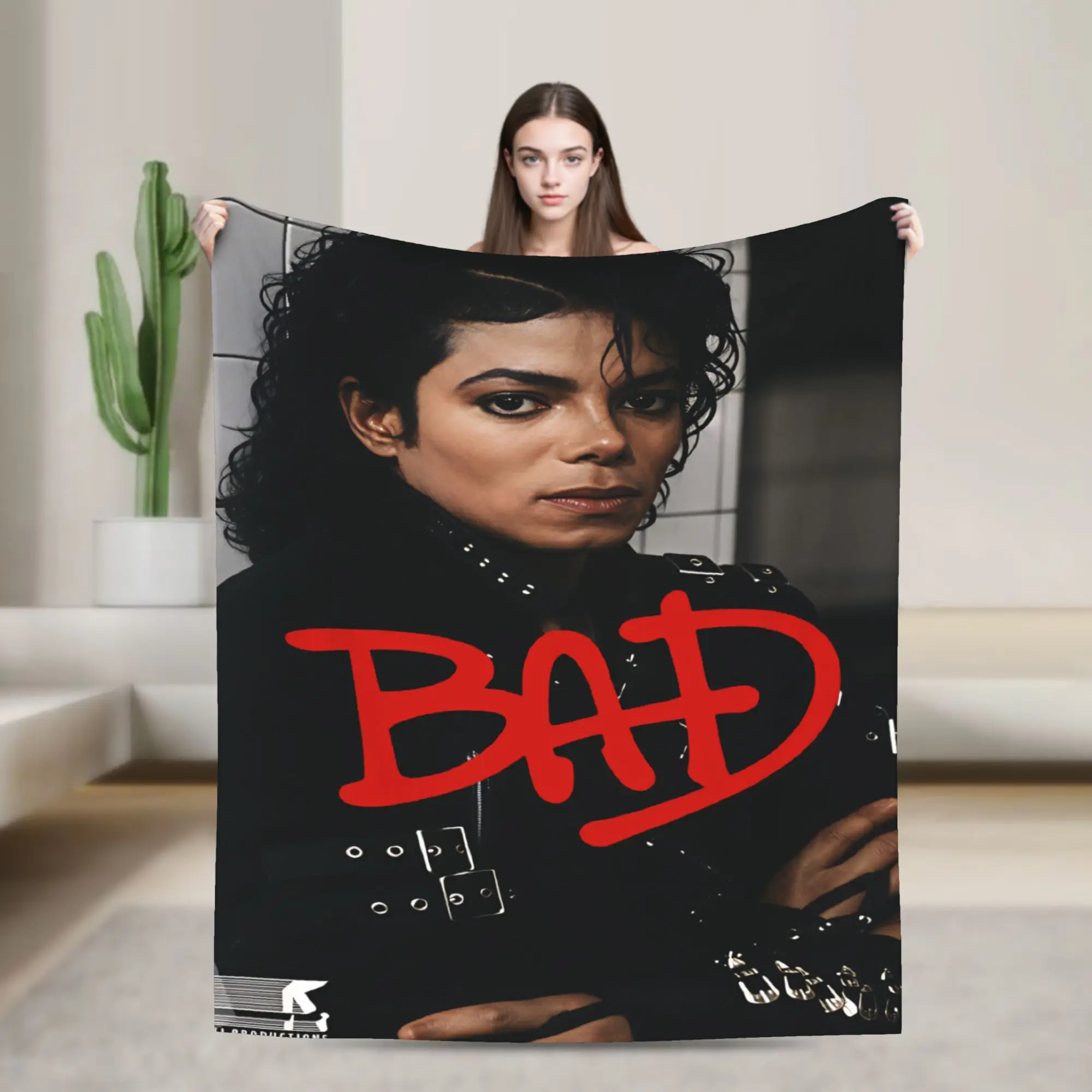 Michael Jackson Blanket Quality Super Warm  Throw Blanket Winter Picnic Bedroom Graphic Bedspread