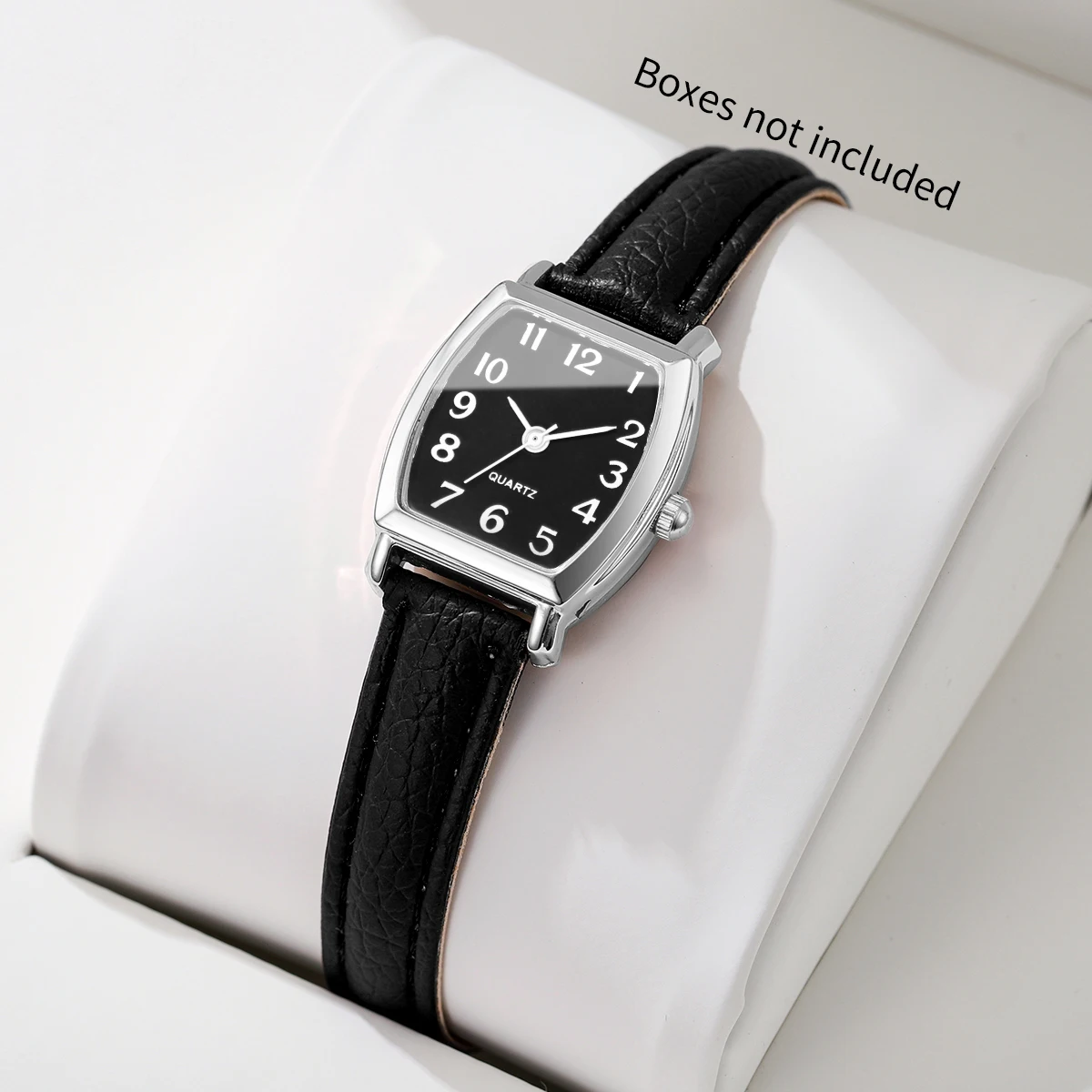 Retro Tonneau Arabic Dial Women Watches Ultra-thin Leather Strap Elegant Ladies Quartz Wristwatch Relogio Feminino（Without Box）
