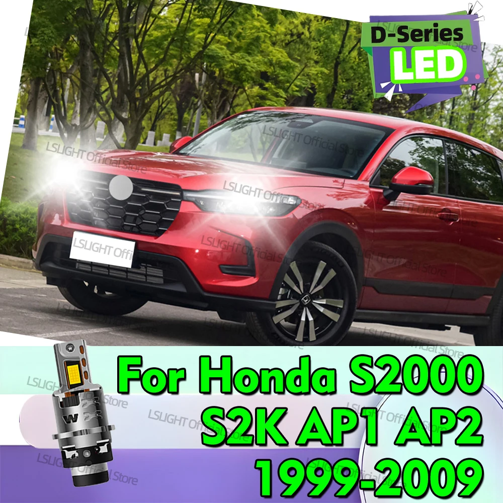 

2x фара 30000LM D2S D2R HID To LED 6000K для Honda S2000 S2K AP1 AP2 1999-2009 2000 2001 2002 2003 2004 2005 2006 2007 2008