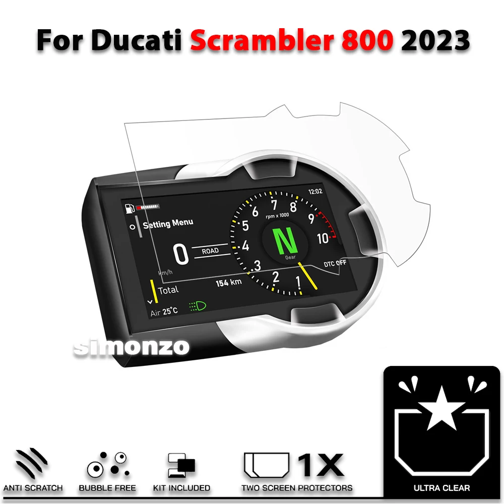 Per Ducati Scrambler 800 2023 Moto Anti-graffio Cluster Scratch Pellicola Cruscotto Protezione Dello