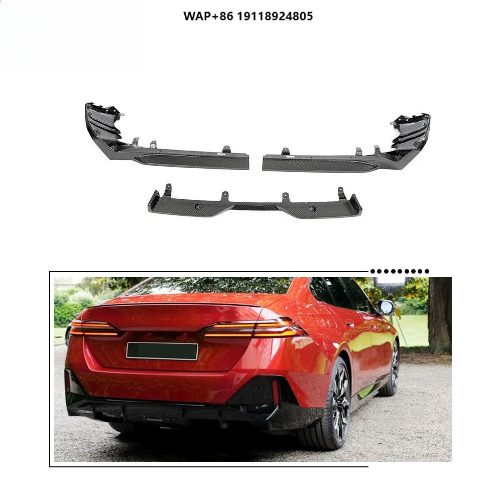 

Pre-preg Carbon Fiber I5 M60 Rear Bumper Diffuser for B-MW 5 Series I5 G60 M Sport X Drive Electric 2024+