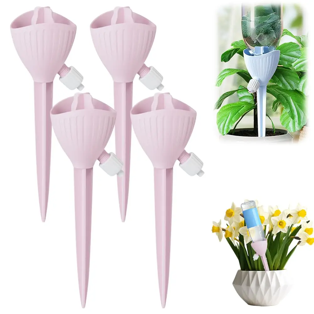 Automatisch druppelirrigatiesysteem voor tuinen, zelfwatergevend bloembewateringsapparaat, instelbare watertoevoer voor bloemen en planten, tuinwaterdruppelaar