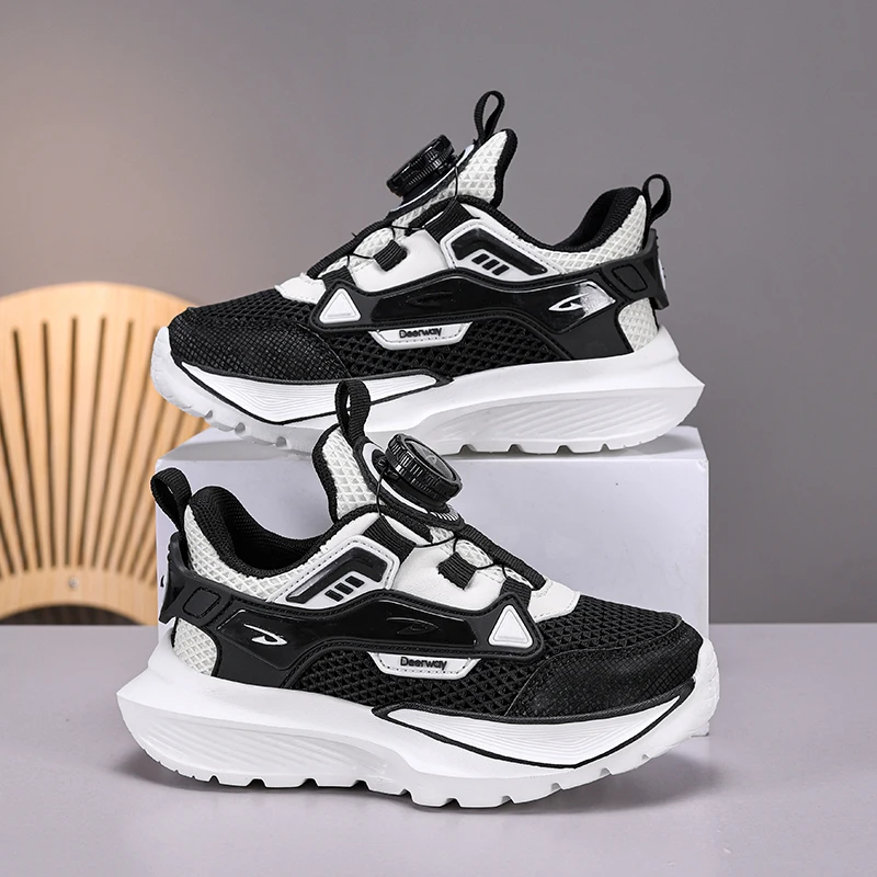 

Детская спортивная обувь, новые весенние дышащие кроссовки для бега с сеткой, противоскользящие амортизирующие кроссовки для мальчиков и девочек