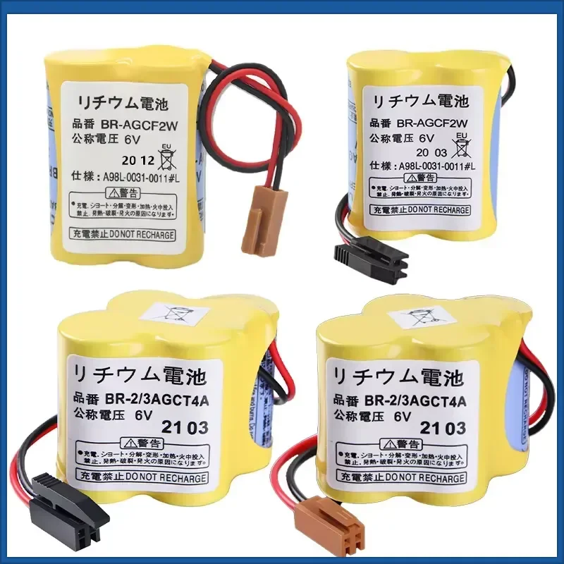 6V 2200mAh 4400mAh BR-AGCF2W BR-2/3AGCT4A Battery for Fanuc Machining Center Machine System PLC Lithium Battery