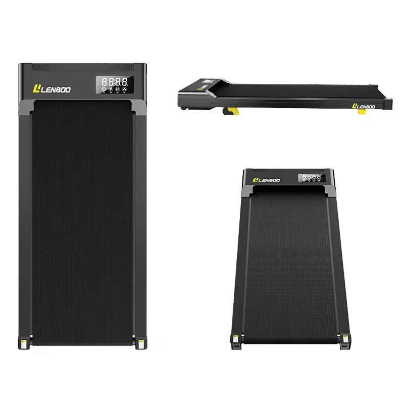 Mini Electric Walking Mat Treadmill with Light Emitting Diode Screen Remote Control Manual Tilt