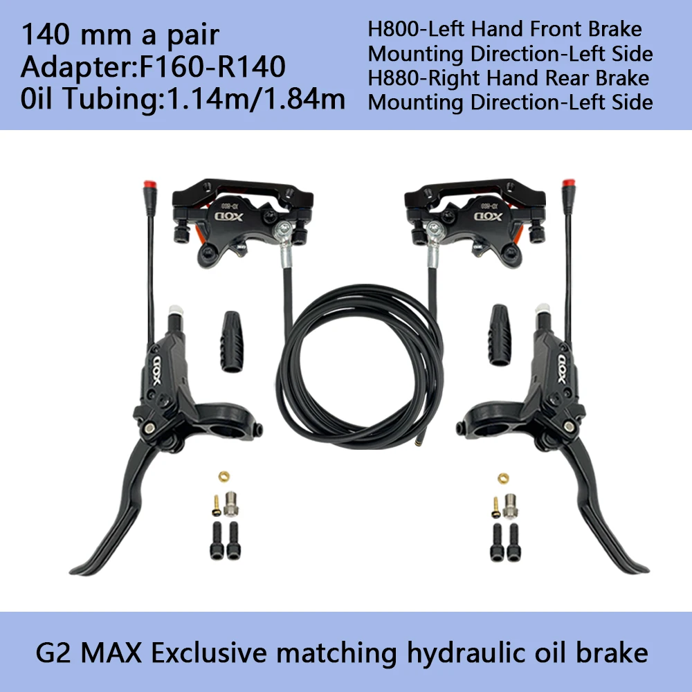 XOD Electric Scooter Brake H800/H880 Electric Scooter Hydraulic Disc Brake For KUKirin G3 Pro G4 G5 G2 MAX G2 Master Spare Parts image 3