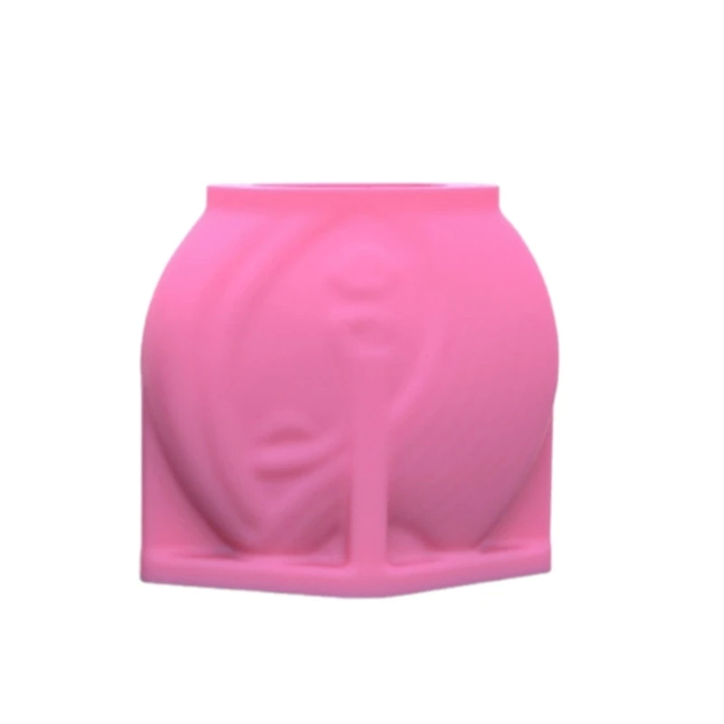 Elegant Half Face Vase Moulds Delicate and Unique Half Face Flower Vase Silicone Craft Mold for Art Enthusiasts