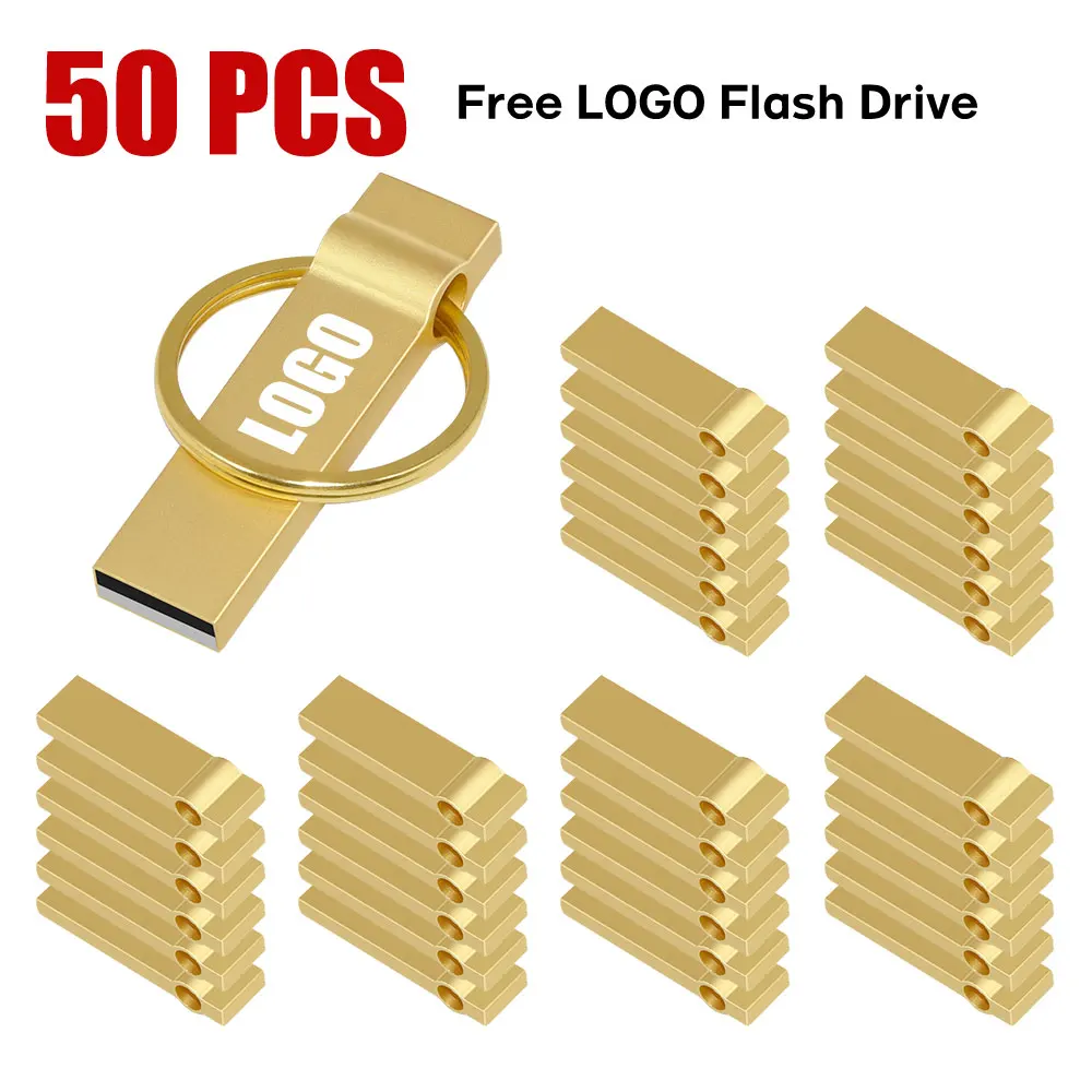 

50pcs/lot USB 2.0 128GB Flash Drives 4GB 8GB Pen Drive Thumbdrive 64GB 16GB Pendrive Memory Stick 32GB Stick Free Custom Logo