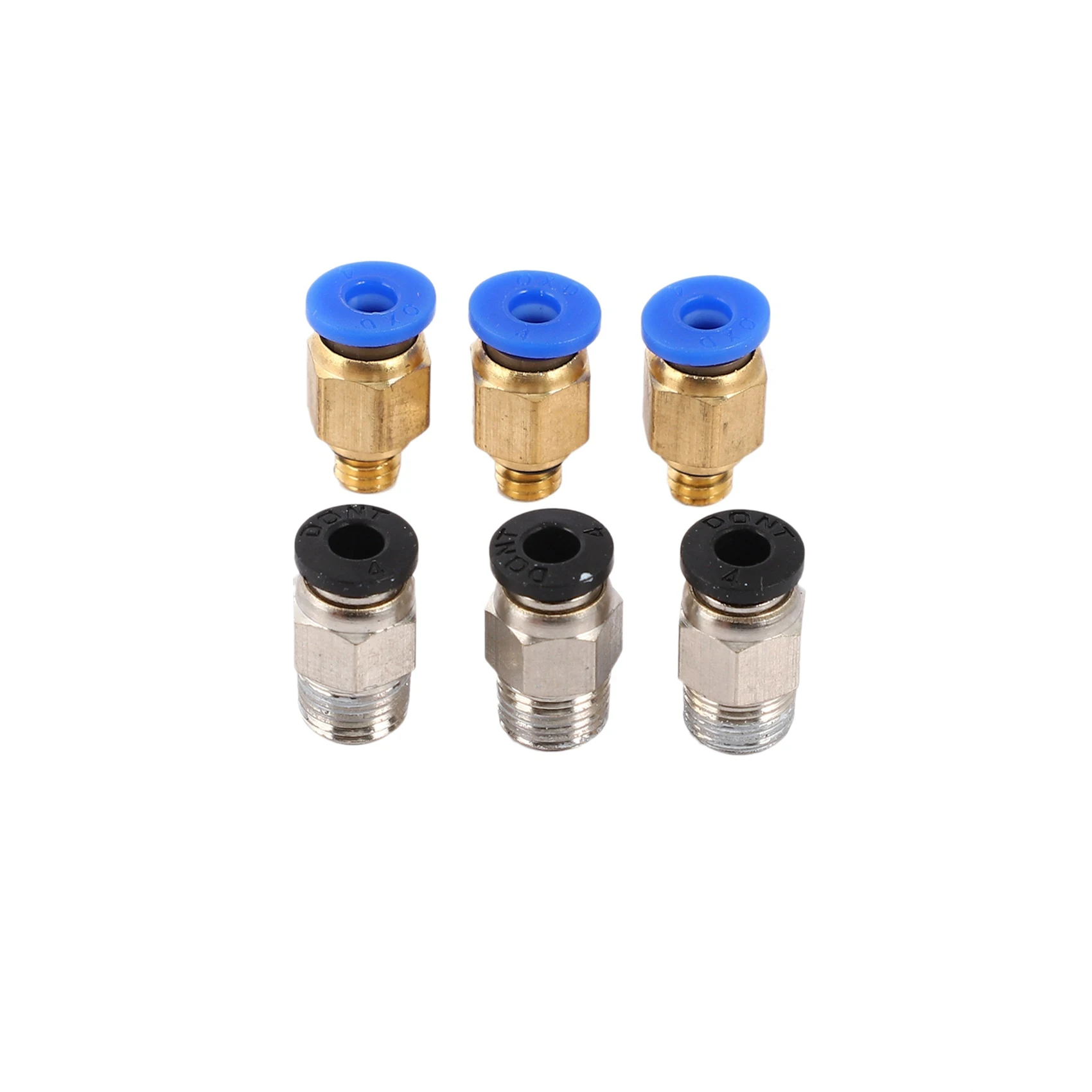 

6 трубок из ПТФЭ, синяя трубка из ПТФЭ (1,5 метра) с 6 фитингами Pc4-M6 и 6 фитингами для трубки Pc4-M10