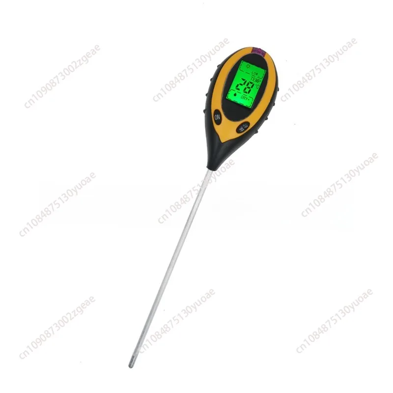 Four-in-one Soil Tester, Temperature and Humidity Meter, Moisture PH Meter, Soil Testing Instrument, Photometer