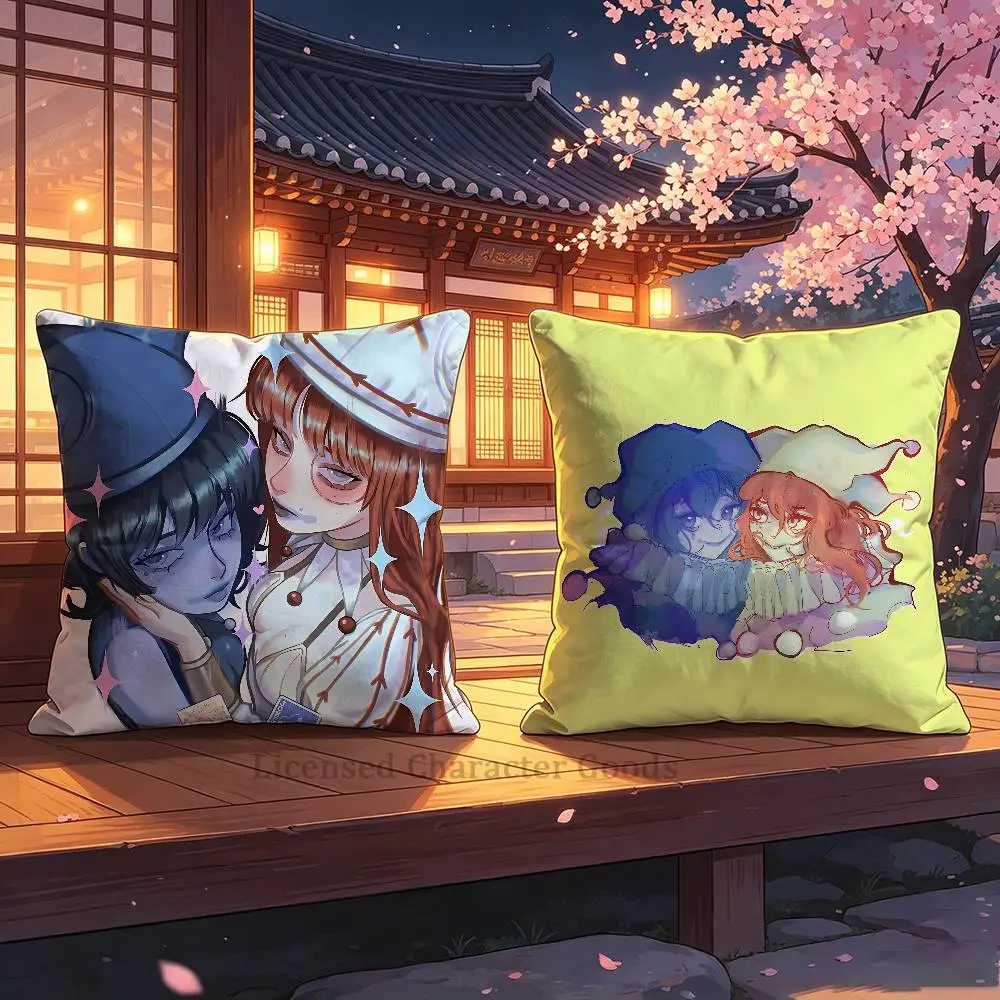 Blue Joker Jimbo B-Balatro Yuri Double Sided Print Soft Throw Pillow Cover Washable RV Camper Interior No Insert