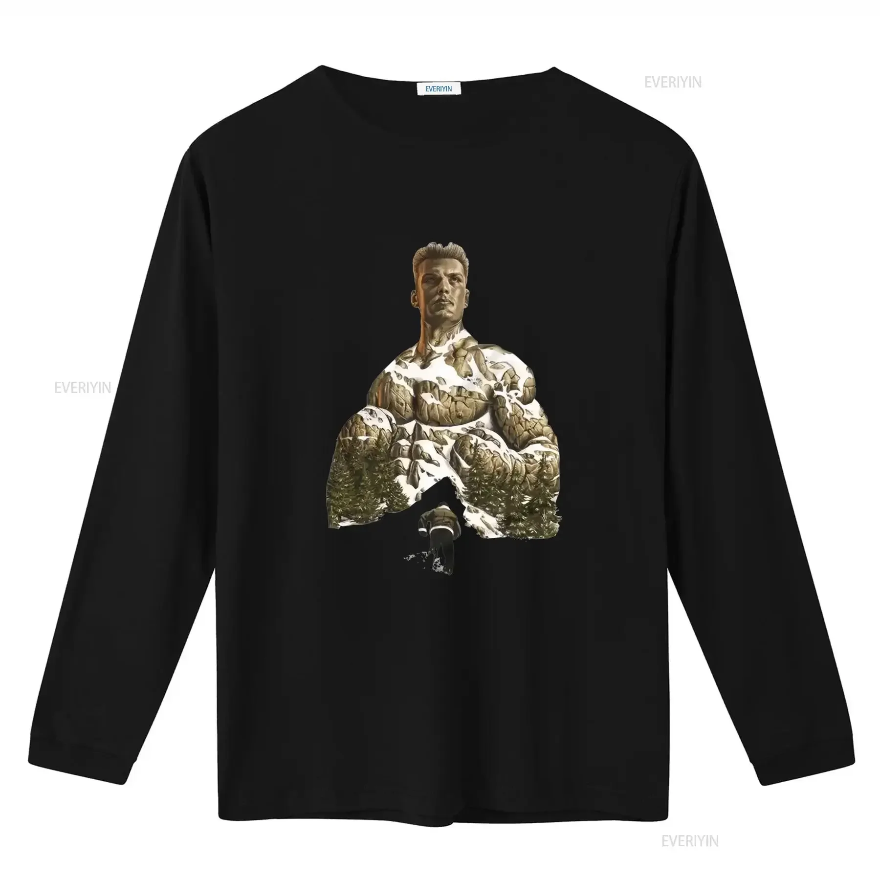 IVAN DRAGO Dolph Lundgren Boxing Mountain T Shirt for Men Unique Art Print Design vintage Washed streetwear graphic